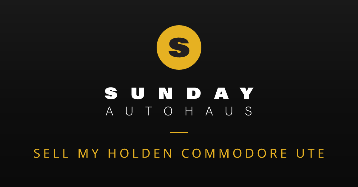 Sell My Holden Commodore UTE Melbourne | Fast Offer | Sunday Autohaus