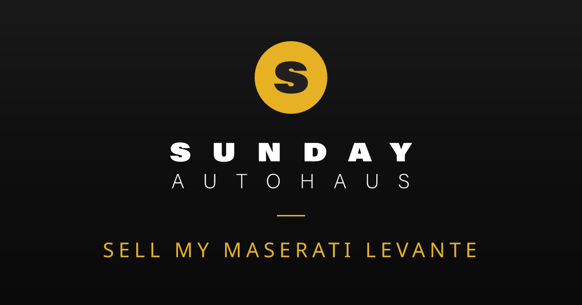 Sell My Maserati Levante Melbourne | Fast Offer | Sunday Autohaus
